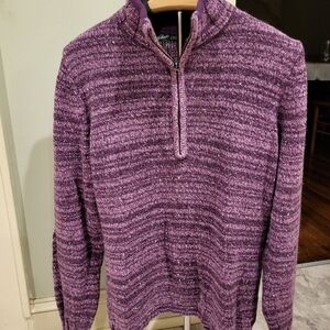 Woolrich Purple Half-Zip Sweater